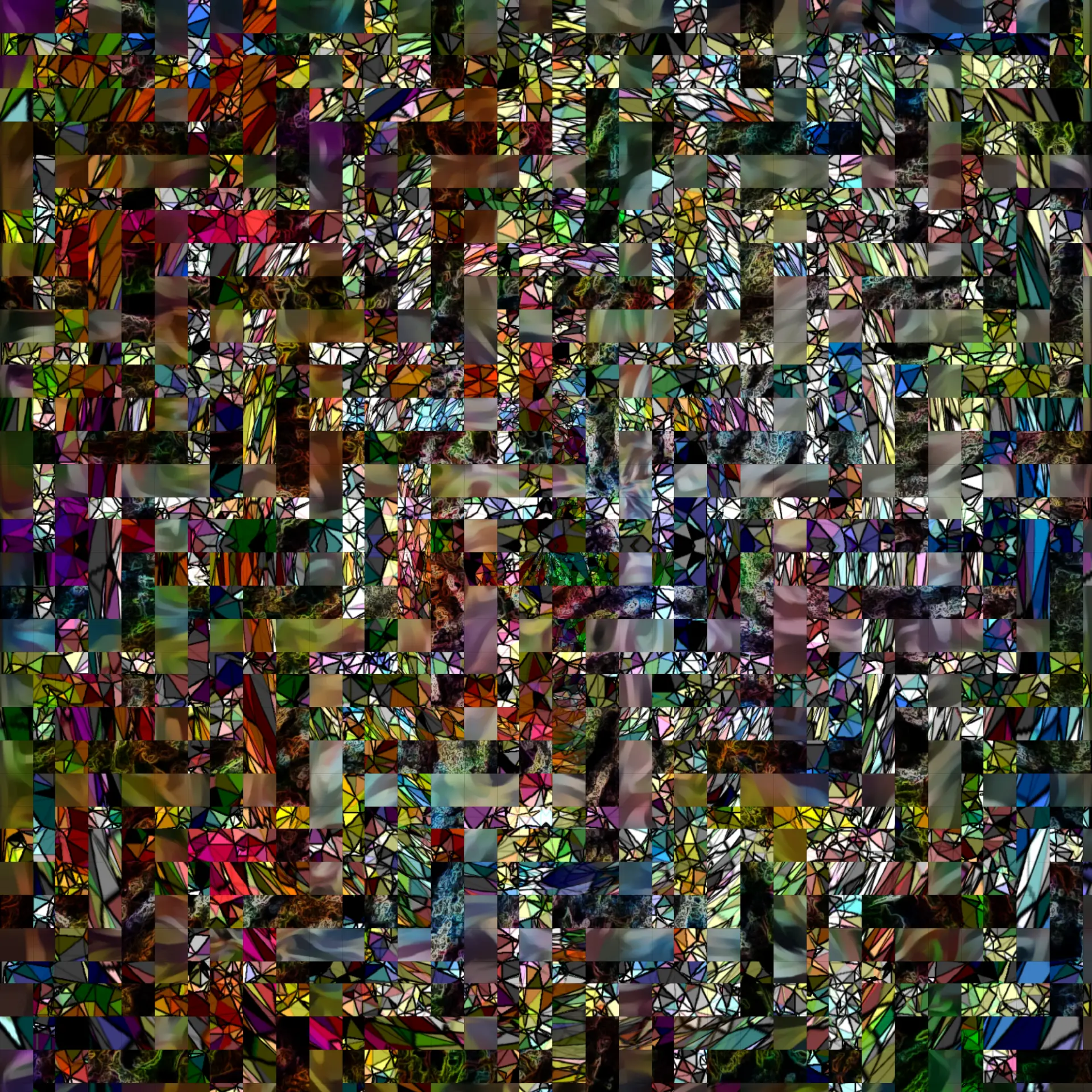 Basket · stained glass mix